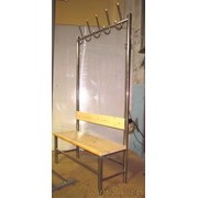 Вешалка-скамейка из нержавеющей стали для душевой фото