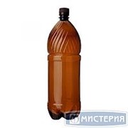 Бутылка ПЭТ коричневая 1л 77шт/коробка фото