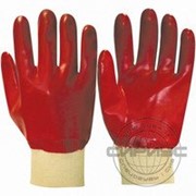 Перчатки РЕДКОЛ основа джерси-100% хлопок, ПВХ покрытие красного цвета ,р.L,XL