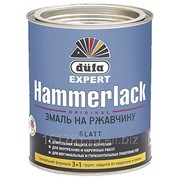 Эмаль на ржавчину Dufa Expert HAMMERLACK гладкая, черная 750мл фотография