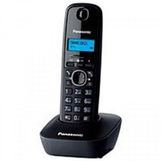 Телефон DECT Panasonic KX-TG1611 RU-H черный с т.серой подставкой