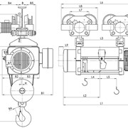 Таль электрическая 13МT II 763 Н14,5 V1 4/1 EN20, г/п -25 тонн, в/п -14,5 метра, пр-во Болгария фото