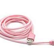 Кабель USB для Samsung 2м розовый