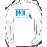 Мужская футболка “Problem - Solved“ в Полтаве фото