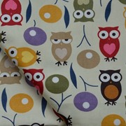 Декоративная ткань "Owls" от интернет-магазина "Kreska"