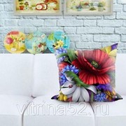 Декоративная подушка “Летние цветы“ фото