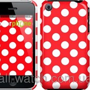 Чехол на iPhone 3Gs Красный горошек “2909c-34“ фотография