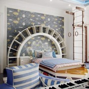Дизайн детская комната Морской Стиль фото