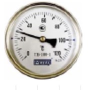 Биметаллический термометр ТБ-1РС L=80,100,160 мм фото