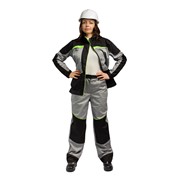 Костюм женский ИТР Веста серый/черный (112-116, 158-164, Серый/Черный) фото