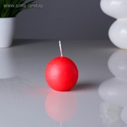 Свеча шар, 5.5 см, красная