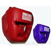 Шлем боксерский "Sprinter", закрытый. Материал: кожзаменитель снаружи, кожзаменитель изнутри, усиленная защита