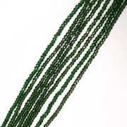 Бусины хрустальные “Рондель“, 2 мм, Цвет: Зелёный (200 шт.) фото