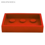 Мыльница Bob, цвет красный фото