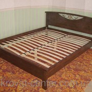 Кровать Фантазия с кованным элементом (190\200*180) массив - сосна, ольха, дуб фото