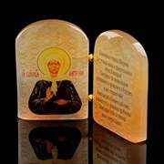 Икона «Матрона», с молитвой, селенит фото