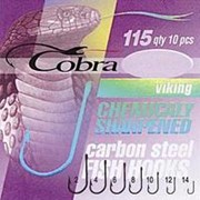 Крючки Cobra VIKING серия 115NSB размер 012 10 штук фотография