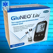 Тест-полоски для определения уровня глюкозы в крови GluNeo Lite / ГлюНео Лайт 50 шт. фото