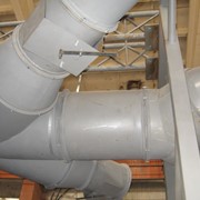 Дроссель-клапан усиленный для систем пневмотранспорта и аспирации (управление при помощи сервоприпривода или ручное ) фото