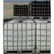 Еврокуб чистый, белый пластик, б/у (1000л, контейнер IBC) (Schutz)