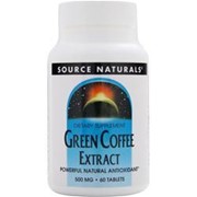 Зеленый кофе Green Coffee Bean Extract 500mg (60 табл.) фото
