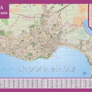 Карта Одессы (большая с планками на картоне). 206х128 см фотография