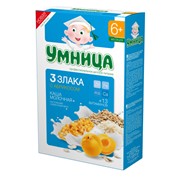 Каши молочные с фруктами УМНИЦА 200г
