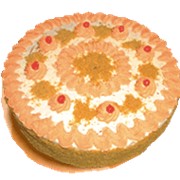 Торт “Медовый“ с абрикосом фото