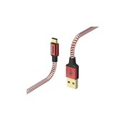 Кабель Hama 00178296 USB Type-C (m) USB A(m) 1.5м красный фото