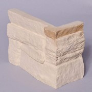Декоративный угловой камень “Сланец“ бежевый фото