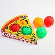 Подарочный набор развивающих мячиков Пицца 3 шт фотография