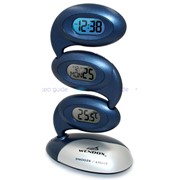 Электронные настольные часы-будильник Wendox W1810 темно-синие