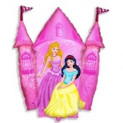 Шар фольгированный Ф Фигура 11 Принцессы и Замок розовый FM фотография