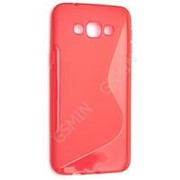 Чехол силиконовый для Samsung Galaxy A8 S-Line TPU (Красный) фото