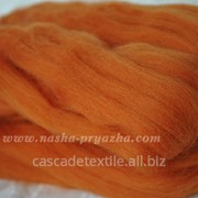 Шерсть для валяния 012 морковный фото