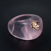 Кольцо из розового кварца Артикул: К500 фото