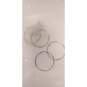 Женские серьги кольца диаметр 8 см фото