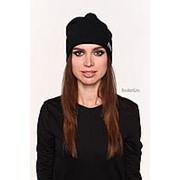 Красивая женская шапка черного цвета Sophie Ramage 110097 фотография