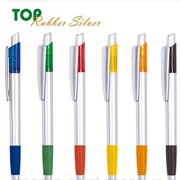 Ручки с логотипом TOP Rubber Silver