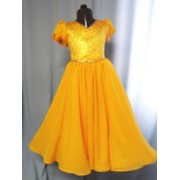 Платье бальное желтое 2 фото