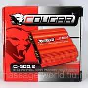 Усилитель звука автомобильный Cougar 1000Вт 2 канала C-500-2 фото