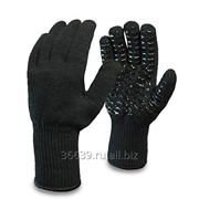 Перчатки "Захват" черные односторонние, удлиненный манжет