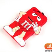 Накладка iPhone 4S M&M\'s Boy (силикон) красный 70540a фото