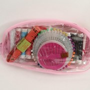 Компактный набор для шитья в прозачной сумочке, 17х9х3 см фото