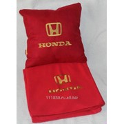 Плед в чехле красный Honda выш золото фото