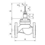 Двухходовой регулирующий клапан Valsteam Adca V16G, V25G