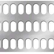 Листы перфорированные металлические Тип 2а1(Lg), прямоугольные отверстия со скругленными торцами, расположенные рядами