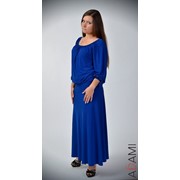 Синее длинное платье, Артикул №286055 фото