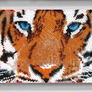 Схемы для вышивания бисером Глаза тигра фотография