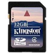 Карта памяти Kingston SDHC Class 4 32 Гб (SD4/32GB)